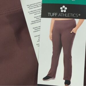 SOLD 🔥Tuff Athletics Women's Track Pants - Brown-XXL